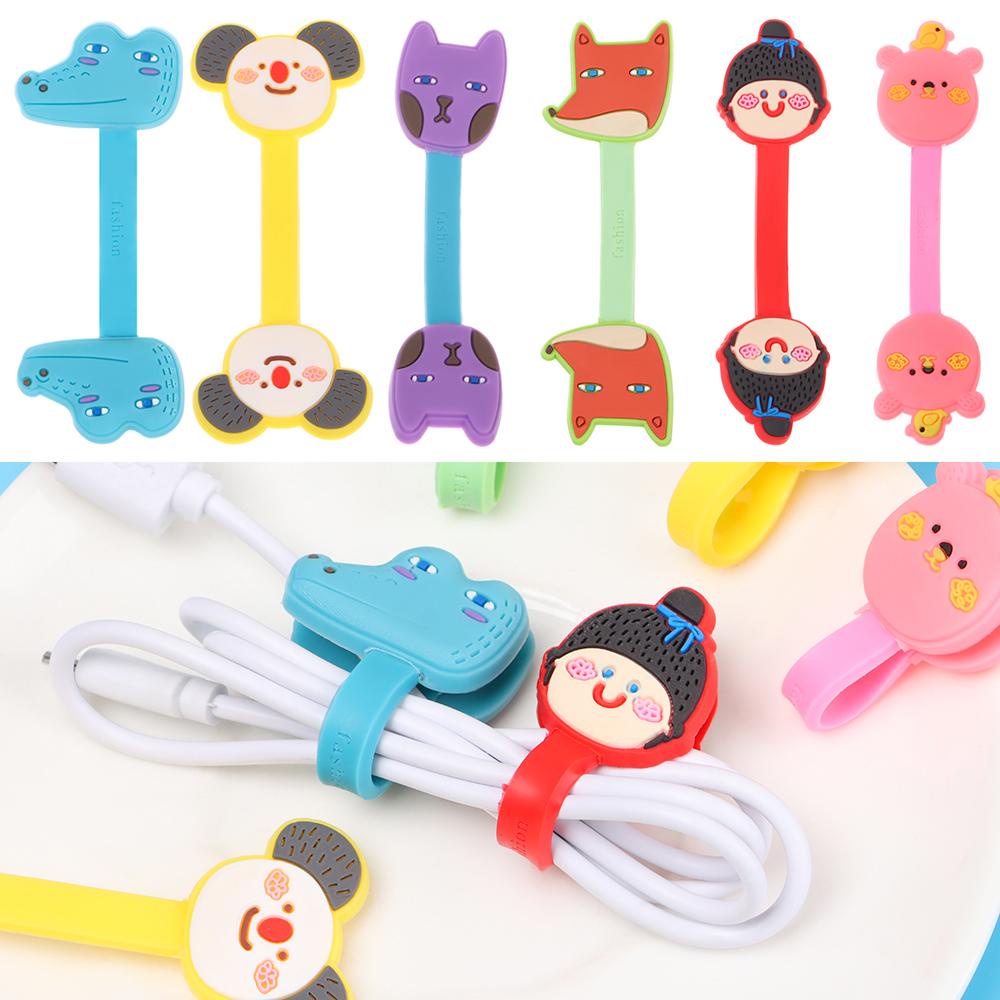 Klip Kabel Nanas Earphone Organizer Penjepit Silikon Buckle Line Fixer Wire Holder