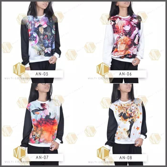 Sweater wanita - sweater anime - baju wanita - jaket sweater murah