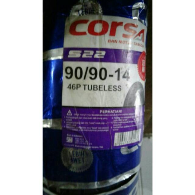 Ban Luar Corsa Tubeless 90/90-14 S22