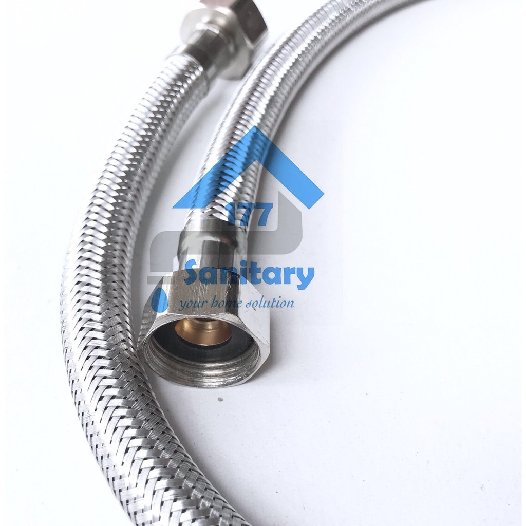 Selang Fleksibel Anyaman 80 Cm Stainless 304 Murah AG- Flexible Hoses anyam 80cm Selang Wastafel Closet