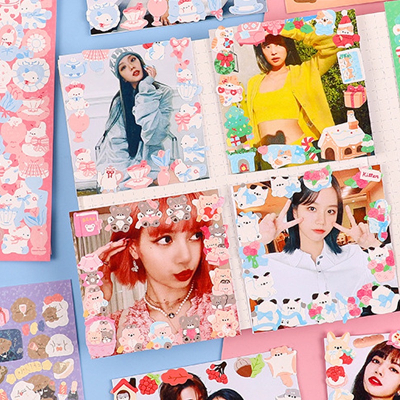 Stiker Motif Kartun Hewan Untuk Dekorasi Handbook DIY