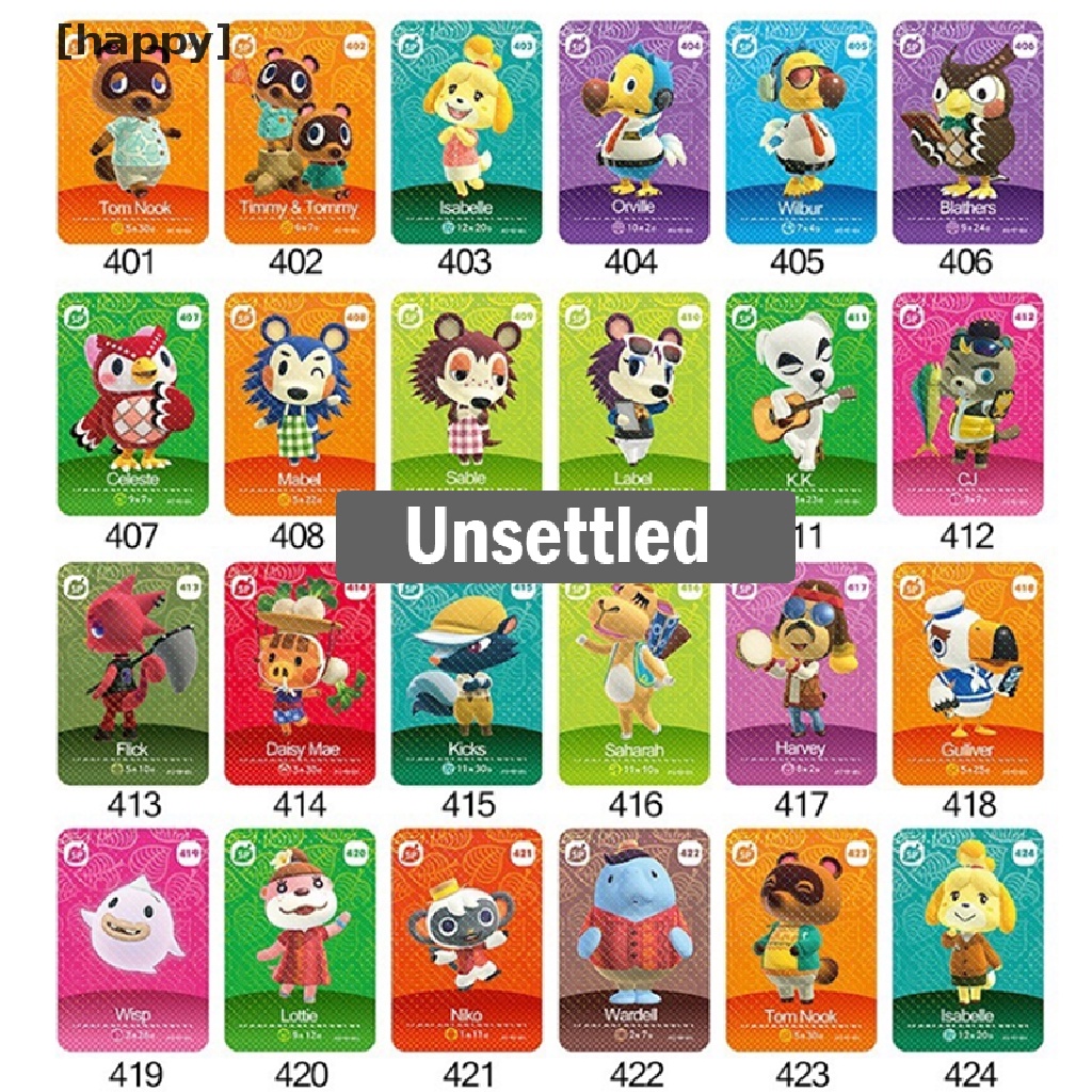 5 Kartu Desain Animal Crossing Amiibo Series # 401-448 Mint