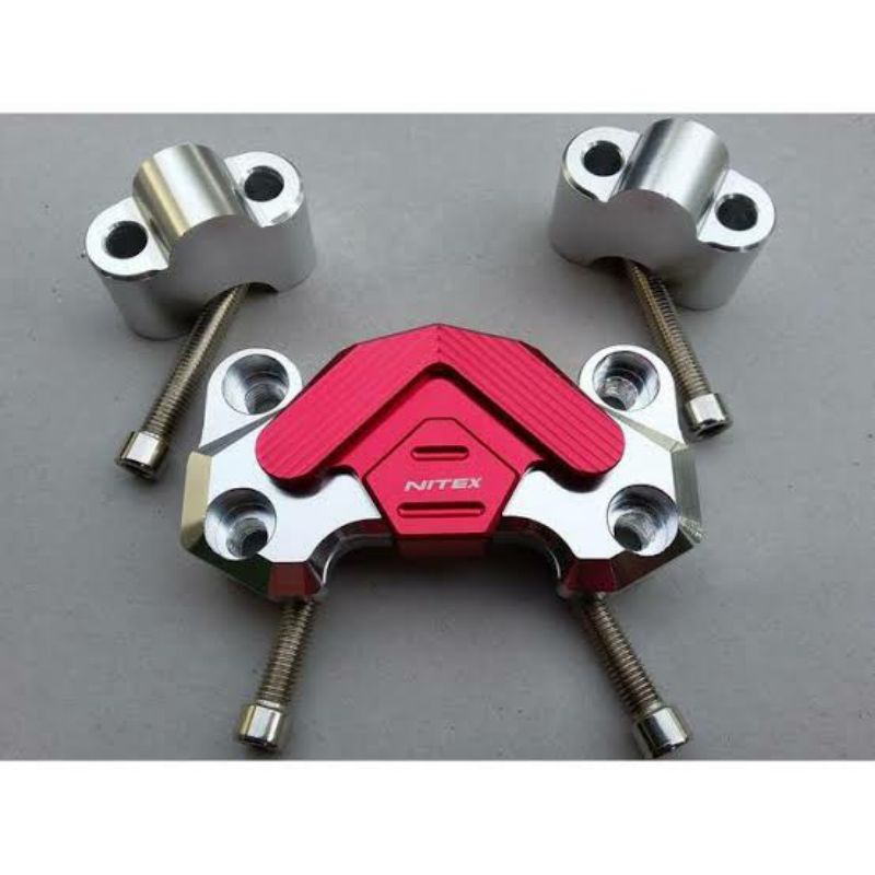 TUTUP RAISER STANG BAR CLAMP NITEX VIXION BYSON CB150R SCORPIO DLL