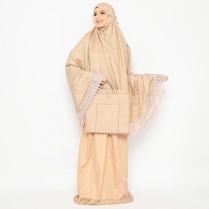 TULIP PRAYER SET WITH MAT JV HASANAH MUKENA MOTIF TULIP MURAH Terlaris Terbagus