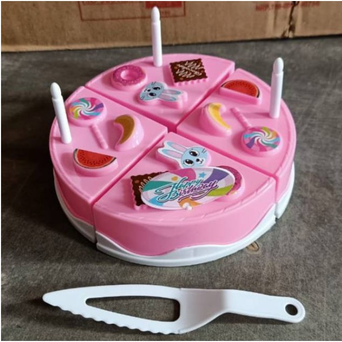 Mainan Anak kue tart ulang tahun / mainan kue potong ulang tahun