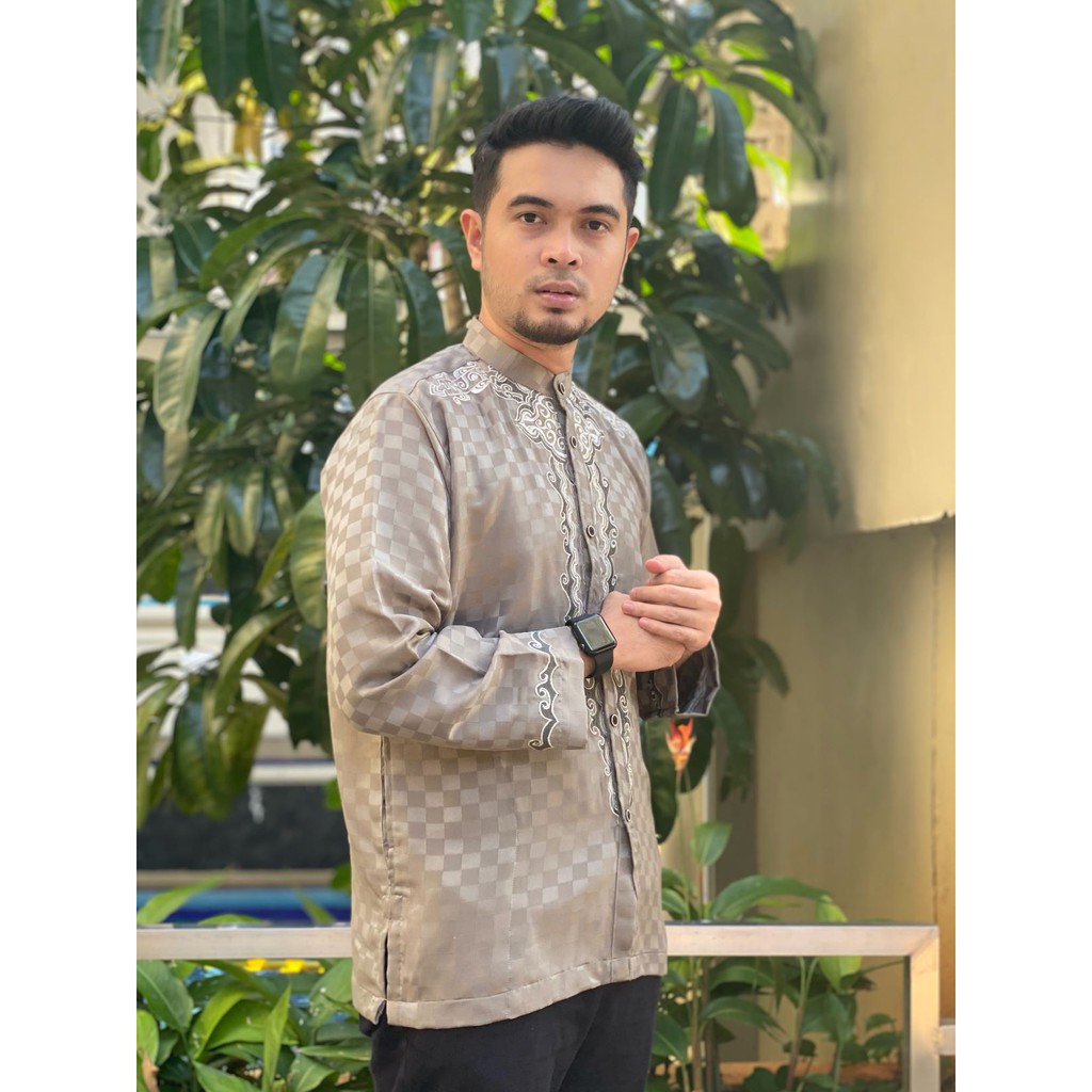 BAJU KOKO PALESTINE TARBIYAH MOSLEM WEAR LENGAN PANJANG OBLONG