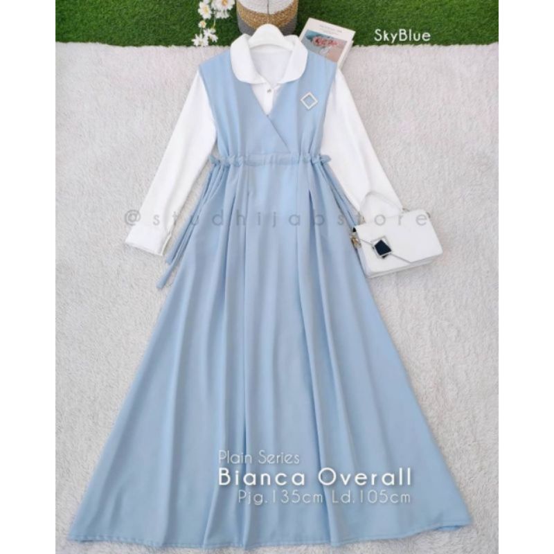 COD#Gamis Kekinian#Gamis Lucu#Overal#Gamis Dewasa#Fashionable#Gamis Bianca Overall