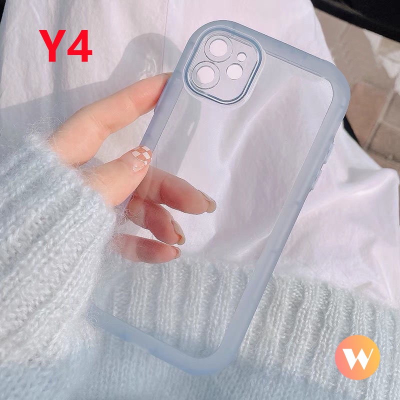 Soft Case Pelindung Lensa Bahan TPU Warna Permen Macaron Fluorescent Tahan Kotor Untuk IPhone XR Xs Max X 11 12 Pro Max