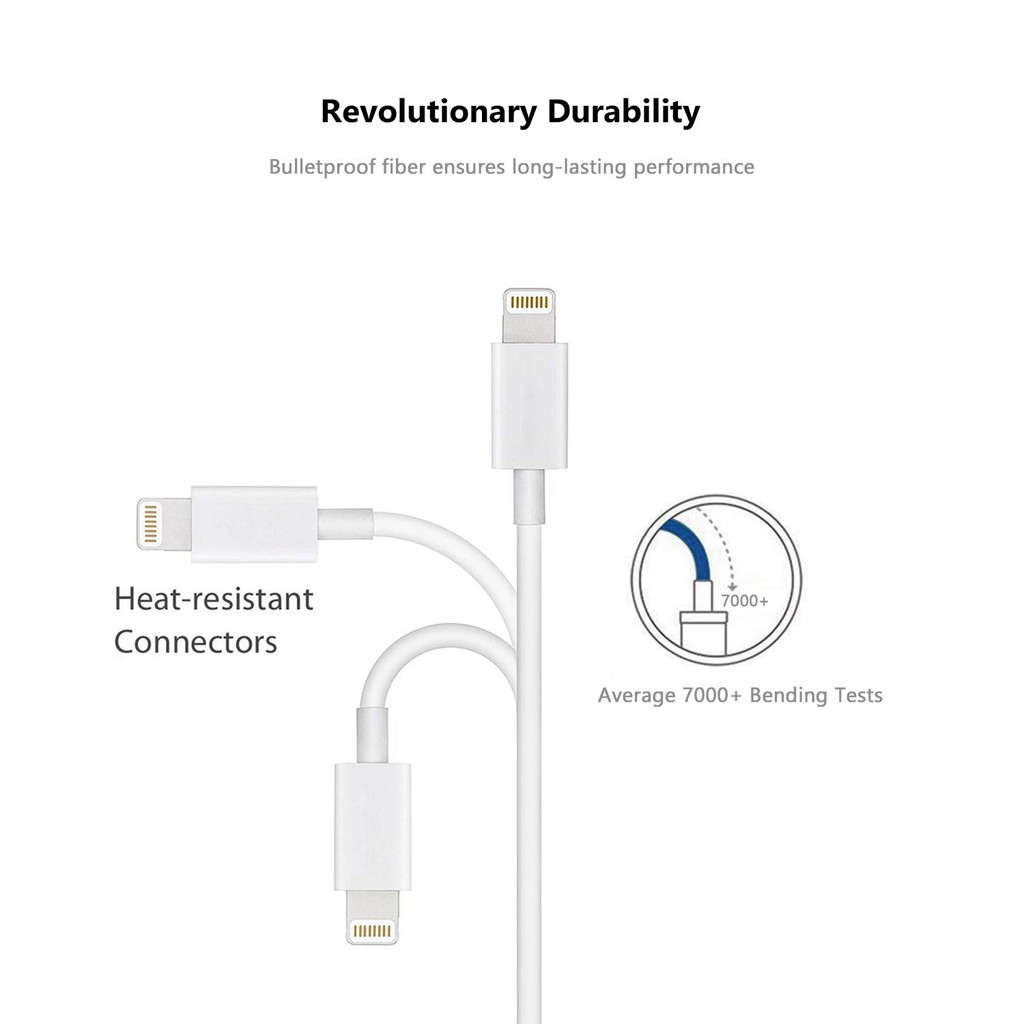 Apple Authorized OEM ORIGINAL CABLE LIGHTNING 2M 1M Cable para iPhone 6 6S Plus 6+