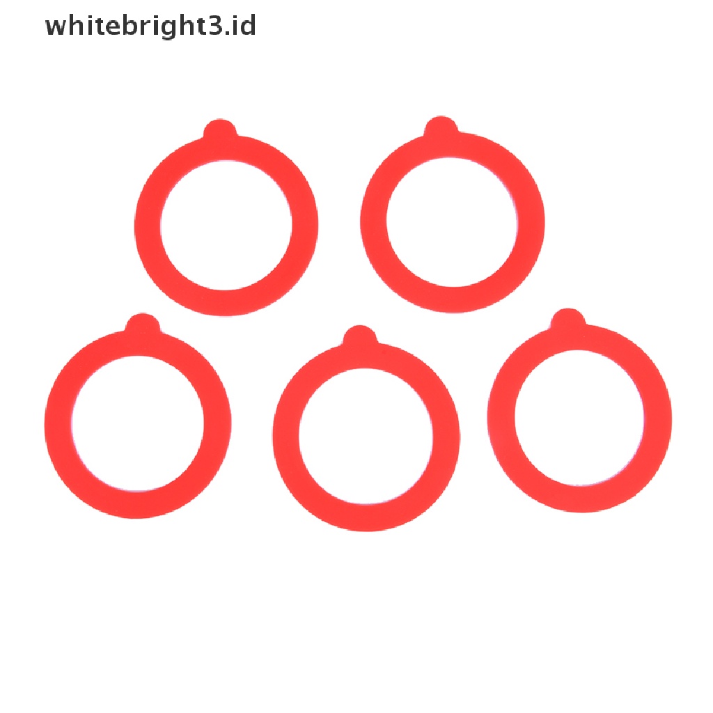 {whitebright3.id} 5Pcs Silicone Jar Gaskets Food Storege Jars Replacement Airtight Leak-Proof ,