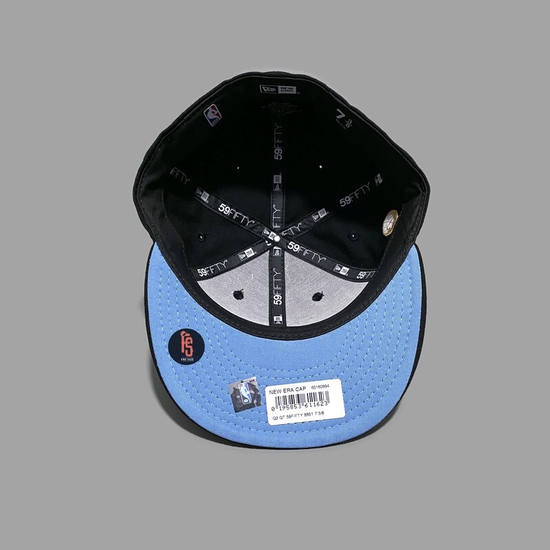 TOPI NEW ERA ORIGINAL 5950 Q2QT BOSTON CELTICS BLACK UV SKYBLUE