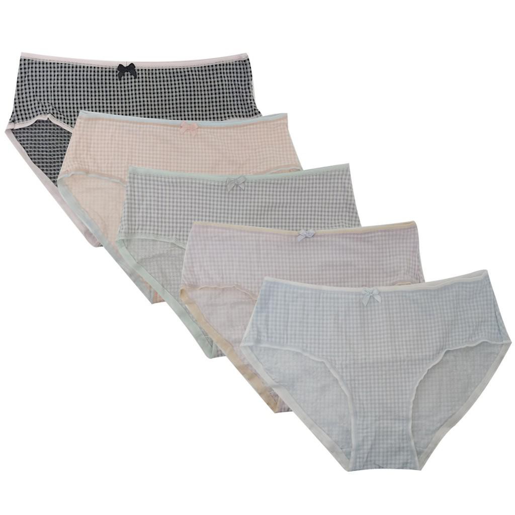 Young Hearts Panty Pack (Celana Dalam) Pretty Checks, Midi Y20-B00479Mix