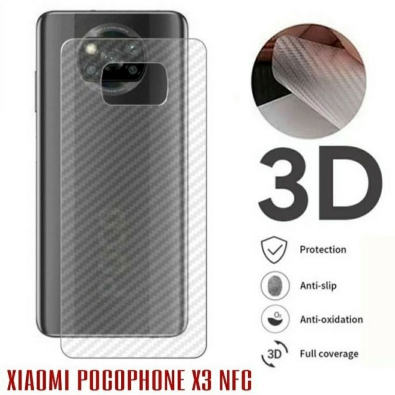 Garskin Skin Karbon Poco X3 NFC / Poco X3 Pro