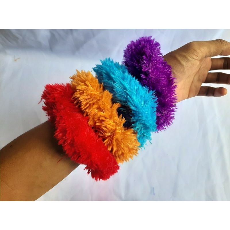 Kuncir Ikat Rambut Karet Bulu Halus Kualitas Super Bagus Harga Murah