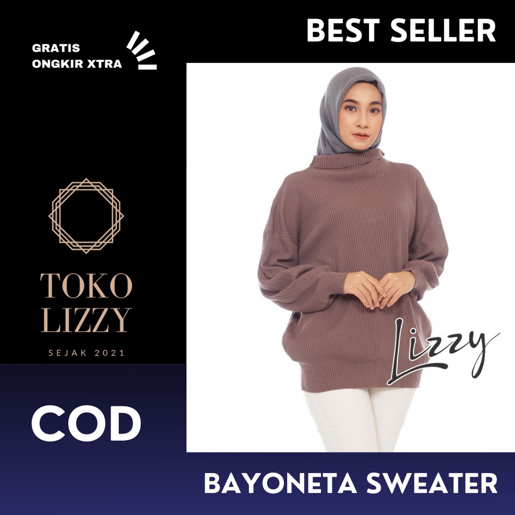 BAYONETA SWEATER PREMIUM BAJU CEWEK KEKINIAN CARDIGAN WANITA TEBAL JAKET SWETER RAJUT KNIT HANGAT