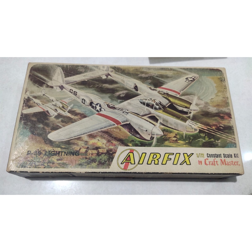 Jual Model Kit Airfix 1/72 P-38 Lightning Military Aircraft Pesawat ...