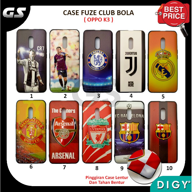 Promo Murah Case Club Bola OPPO  A52 A72 A92  casing hardcase / pelindung hp