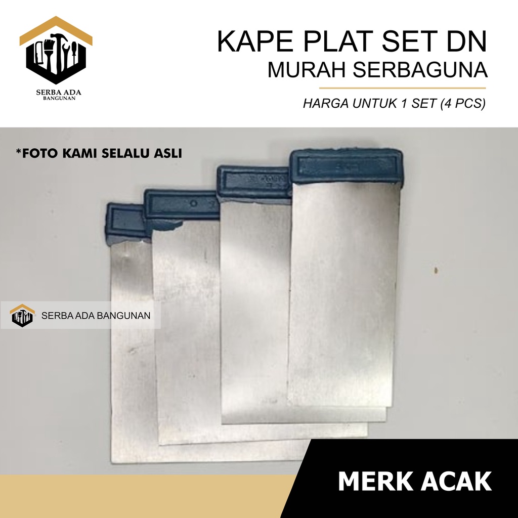 SKRAP/ KAPE / SCRAPER KAPE SET DN JAPAN DAPAT 1 SET ISI 4PCS TERMURAH UKURAN BERVARIASI ALAT KEROK