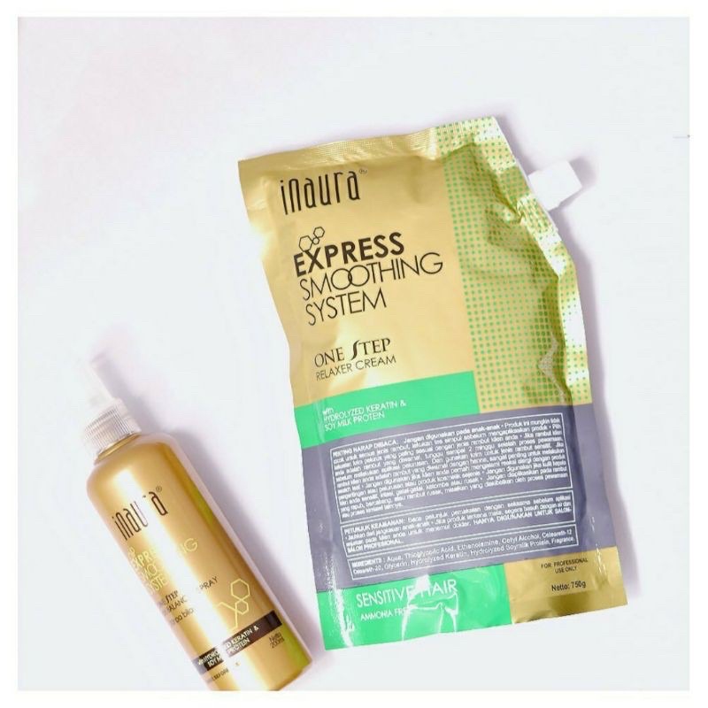 Inaura One Step (750ML) Express Smoothing | Pelurus Rambut Permanen