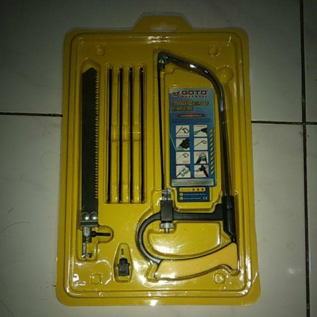 Magic Saw Gergaji Kayu Besi Pipa Multifungsi Set 3 Way 