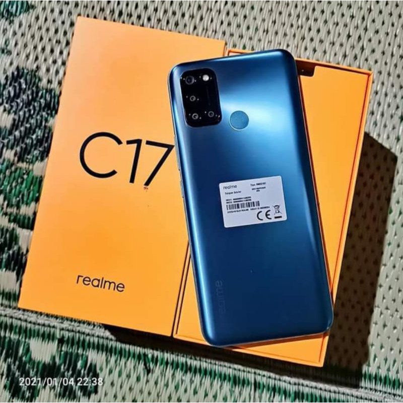 Realme C17 Ram 6GB internal 256 GB Fullset Mulus Garansi