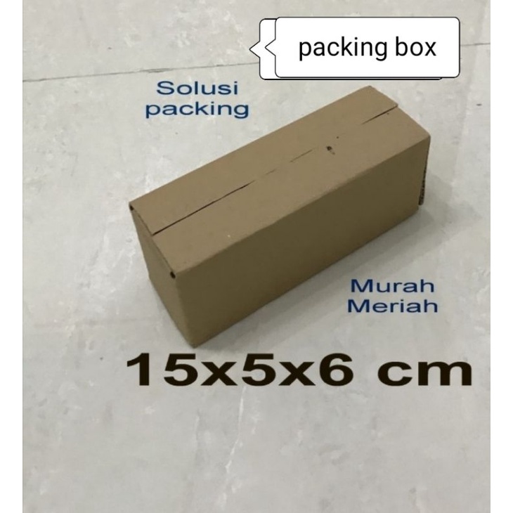 

karton/dus UK.15x5x6cm.single wall luar polos dalem ada tulisan
