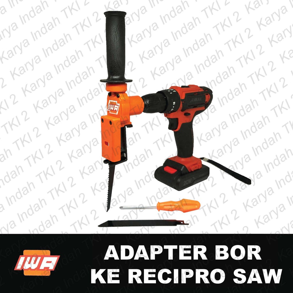 Adapter Bor Ke Gergaji IWA Recipro Saw Converter Drill Adapter Bor Ke Gergaji IWA Recipro Saw Converter Drill