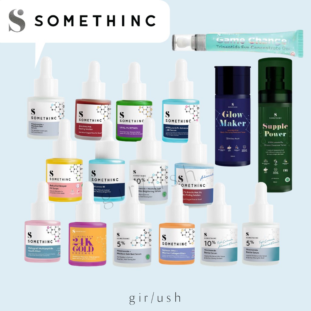 (FULL) Somethinc Serum AHA BHA Niacinamide Sabi Hyaluronic Retinol Bakuchiol 24K Toner Eye Game