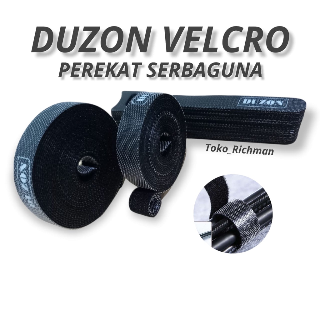 DUZON Velcro Pengikat Kabel Perekat Serbaguna 2meter 3meter