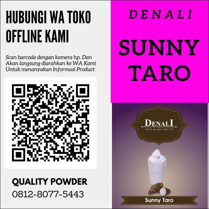 

BUBUK MINUMAN SUNNY TARO POWDER RASA TARO FRAPPE SERBUK DENALI TAROO