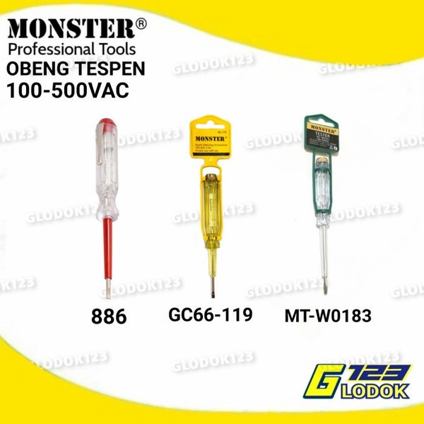 Obeng Min Tespen Listrik Testpen 100 500 AC VAC Volt Lampu Indikator