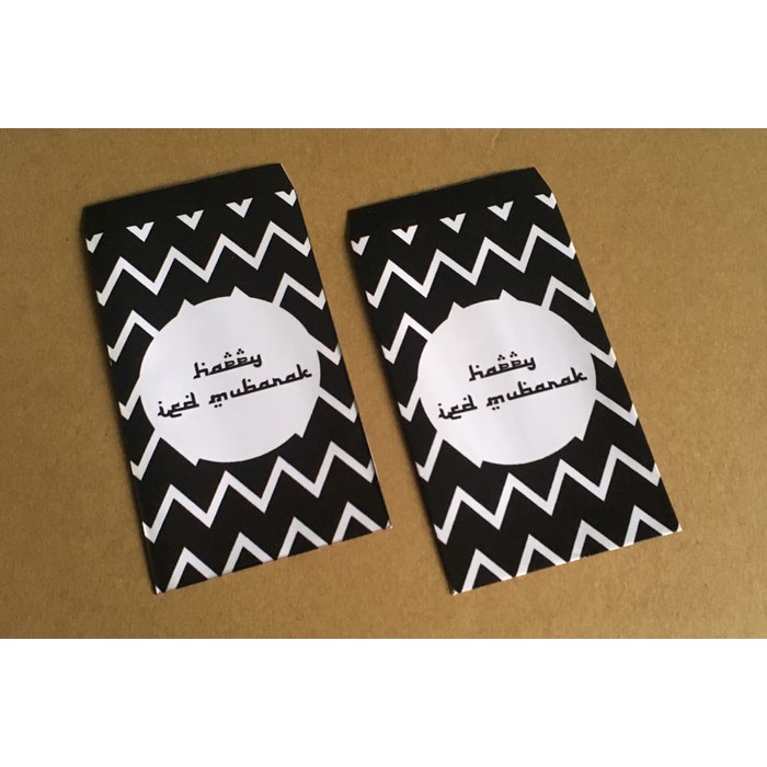 

Amplop lebaran - chevron BW