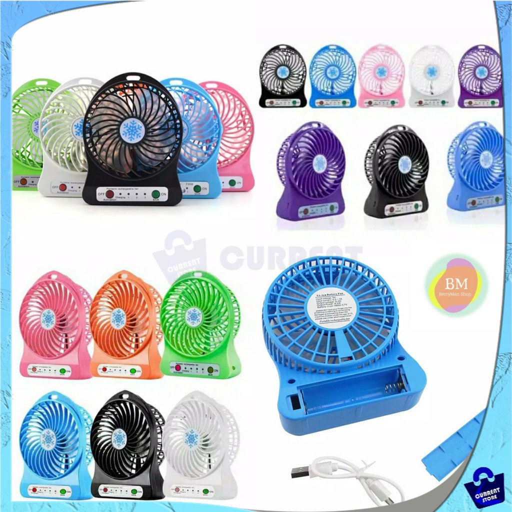 Kipas Mini Portable + Senter