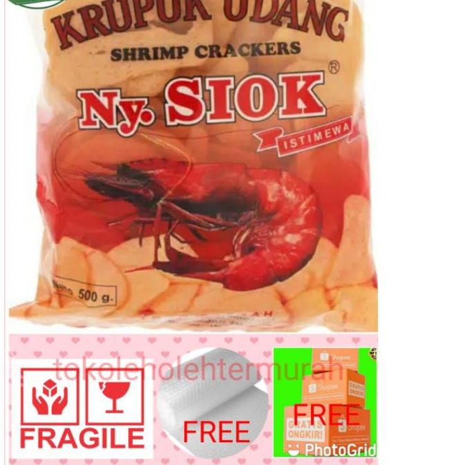 

COD✔️Ny Siok - Krupuk / Kerupuk Udang Oval 500 gr (FREE BUBBLE WRAP)|KD6