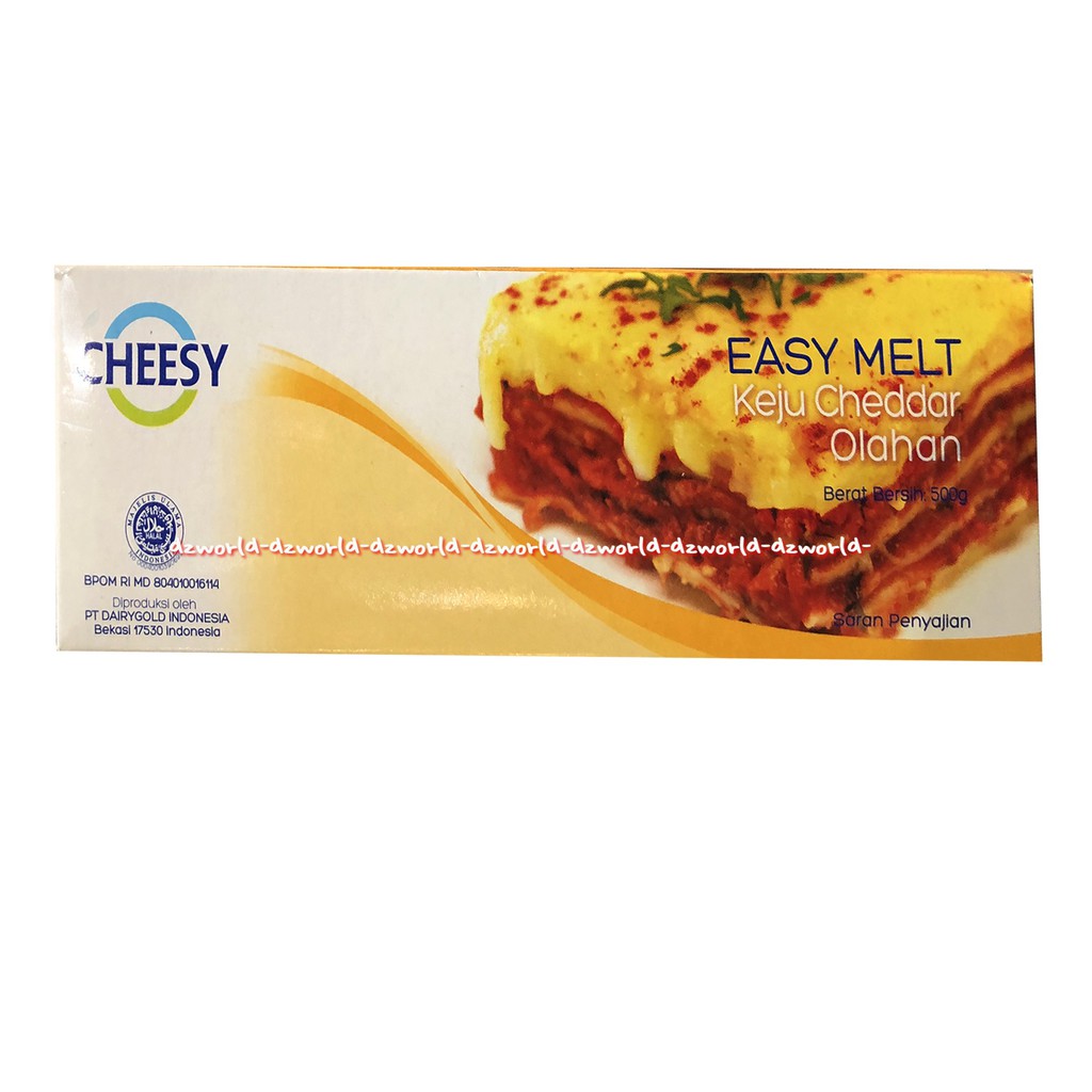 Cheesy Easy Melt Processed Cheddar Cheese 500gr Keju Lumer Mencair