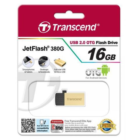 Flashdisk OTG Transcend JF 380G 16GB USB 2.0