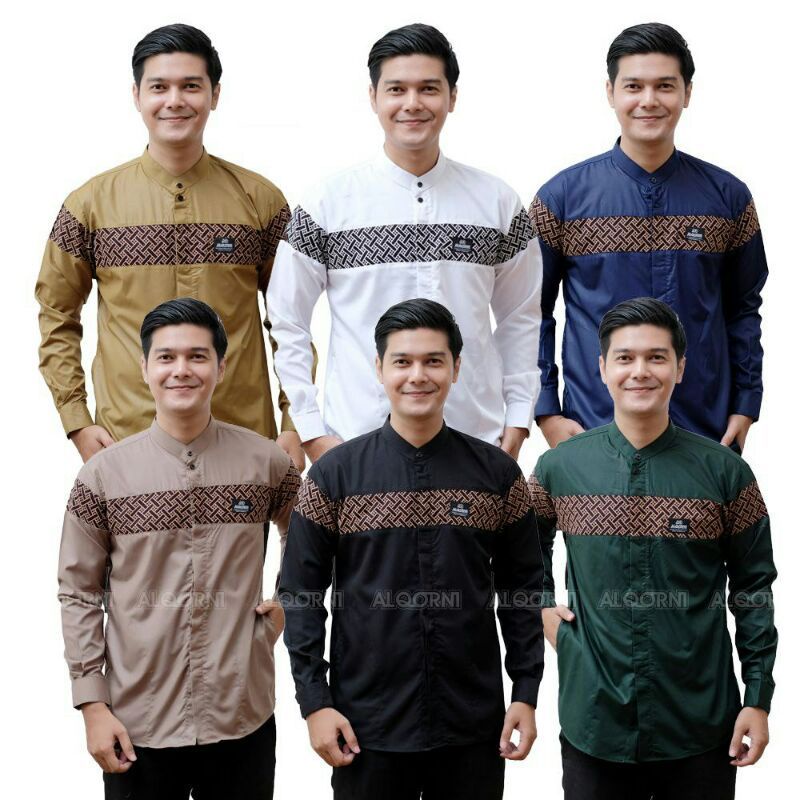 baju koko azzahir baju koko hadroh baju koko Al qorni baju pria muslim terkini qynang batik