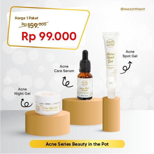 [1 PAKET] BEAUTY IN THE POT - SKINCARE ACNE SERIES BPOM