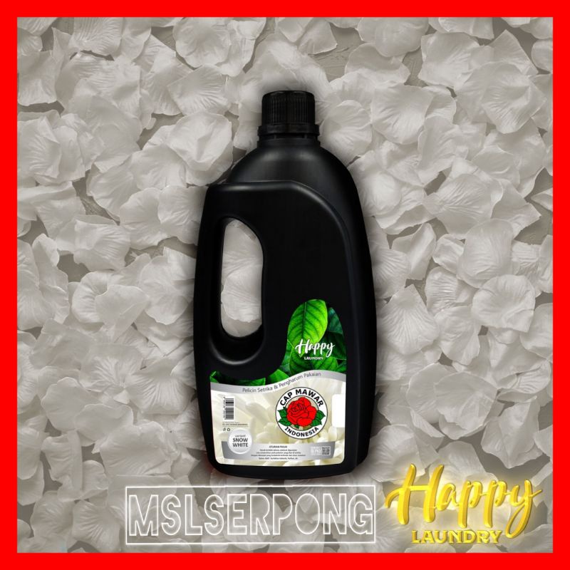 PARFUM LAUNDRY PAKAIAN 1 LITER HAPPY LAUNDRY (Izin KEMENKES) ANTI BACTERIAL / PEWANGI PAKAIAN / PELICIN PAKAIAN