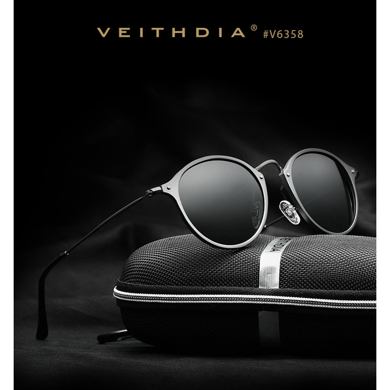 (100% BARANG ORI) Veithdia Kacamata Pria UV Polarized - 6358