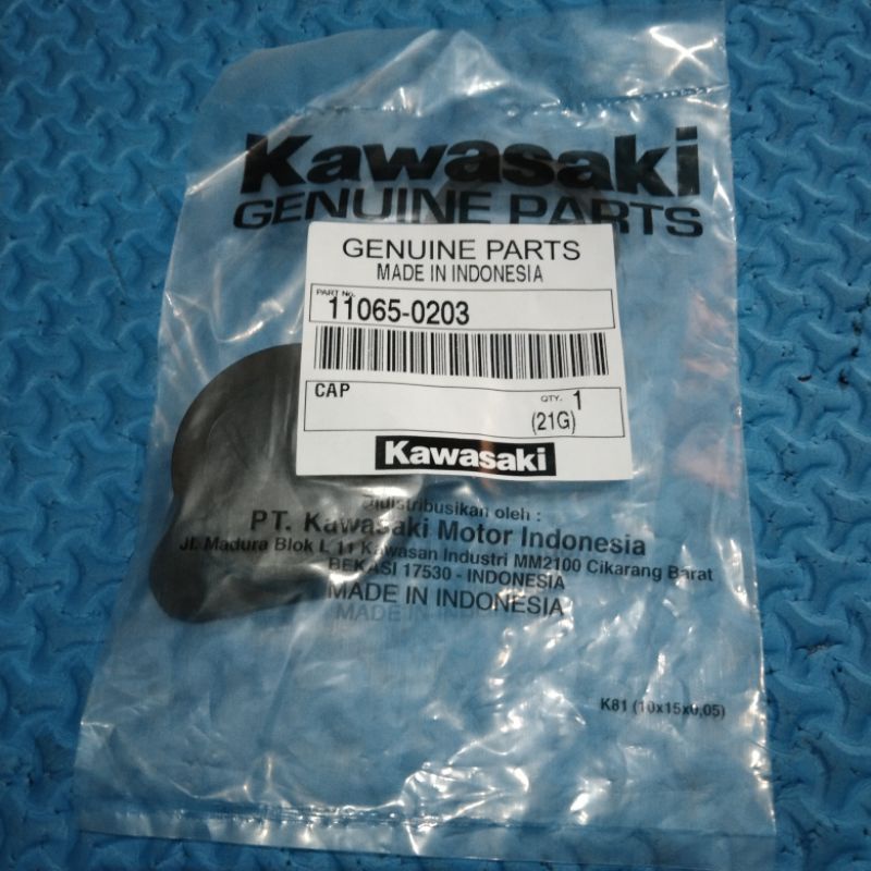 damper karet tutup radiator ninja 150 r ss original Kawasaki 11065-0203