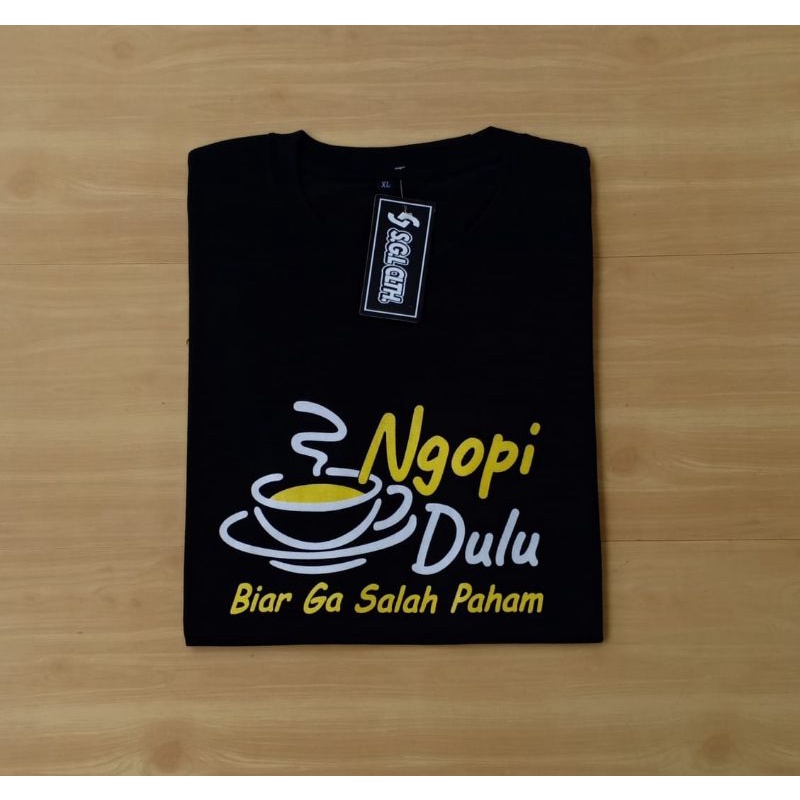 Jual Kaos Baju Distro Ngopi Dulu Original Shopee Indonesia