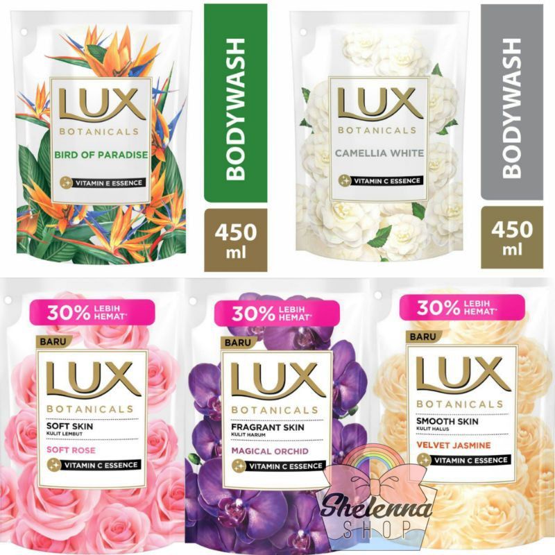 LUX BODY WASH Sabun mandi refill 450ML / 400ml