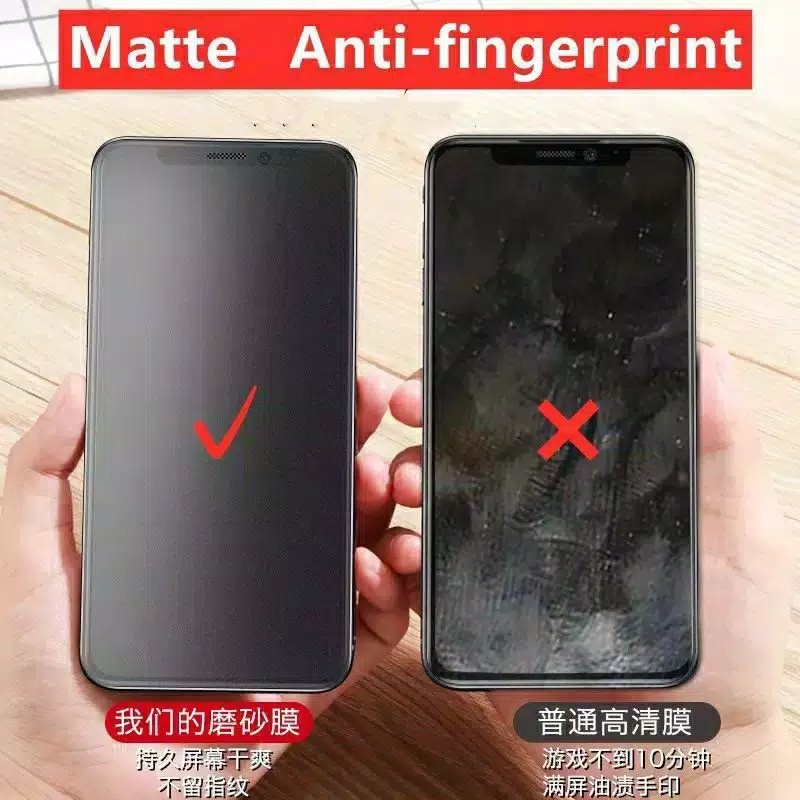 TEMPRED KACA MATTE DOFF VIVO Y02T Y02 Y36 Y36 5G Y16 Y22 Y35 T1 PRO 5G T1 5G Y01A Y01 Y33T Y30 Y30i Y50 TEMPERED GLASS ANTI MINYAK GLARE ANTI OIL SCREEN GUARD FULL COVER PELINDUNG LAYAR