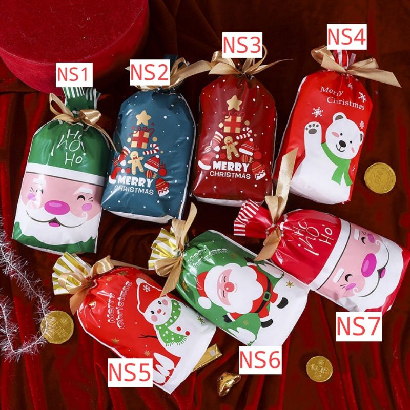 5pcs goddie bag natal Christmast/ plastik hadiah Natal xmas  ukuran 15x23