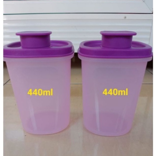 Botol kecap ezy pour  440 ml ungu tuperware ( 1 pcs )