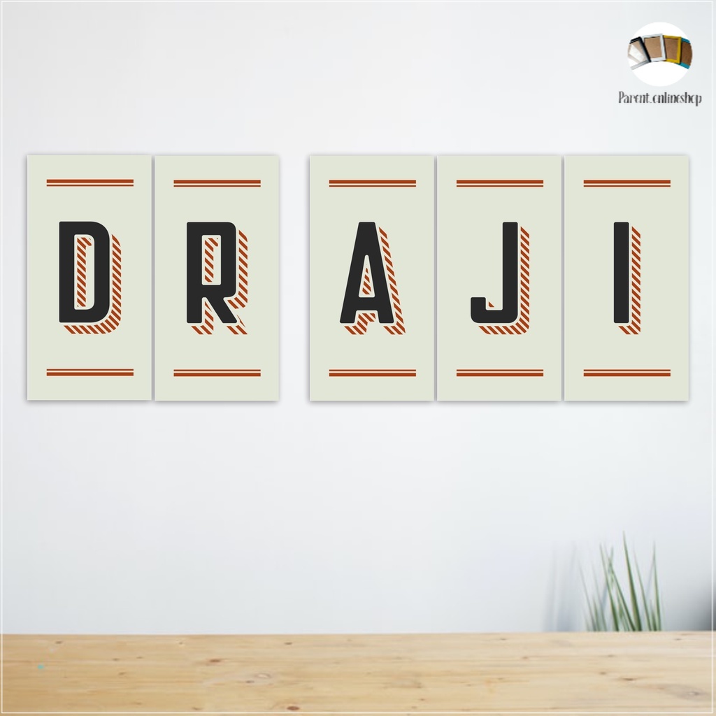Hiasan Dinding Dekorasi Kamar Huruf Wall Decor Aesthetic - DR AJI