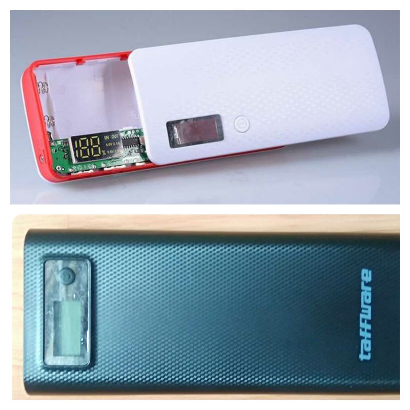 Modul Kit Powerbank DIY LCD Display Dual 2 Output USB + Case Box
