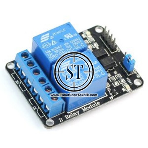 Relay 2 Channel 5V (Output 250VAC / 30VDC 10A ) Riley Module Expansion Board Optpcoupler MIcrocontroller Low Arduino