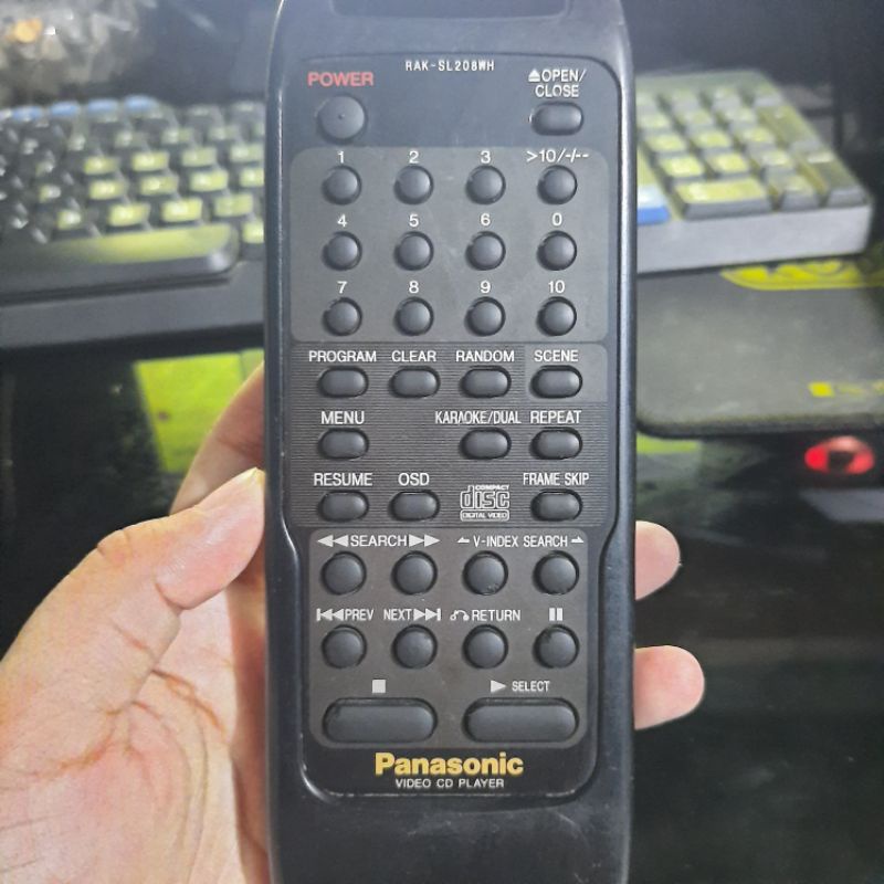 REMOTE REMOT DVD VCD PANASONIK RAK-SL208WH ORIGINAL ASLI